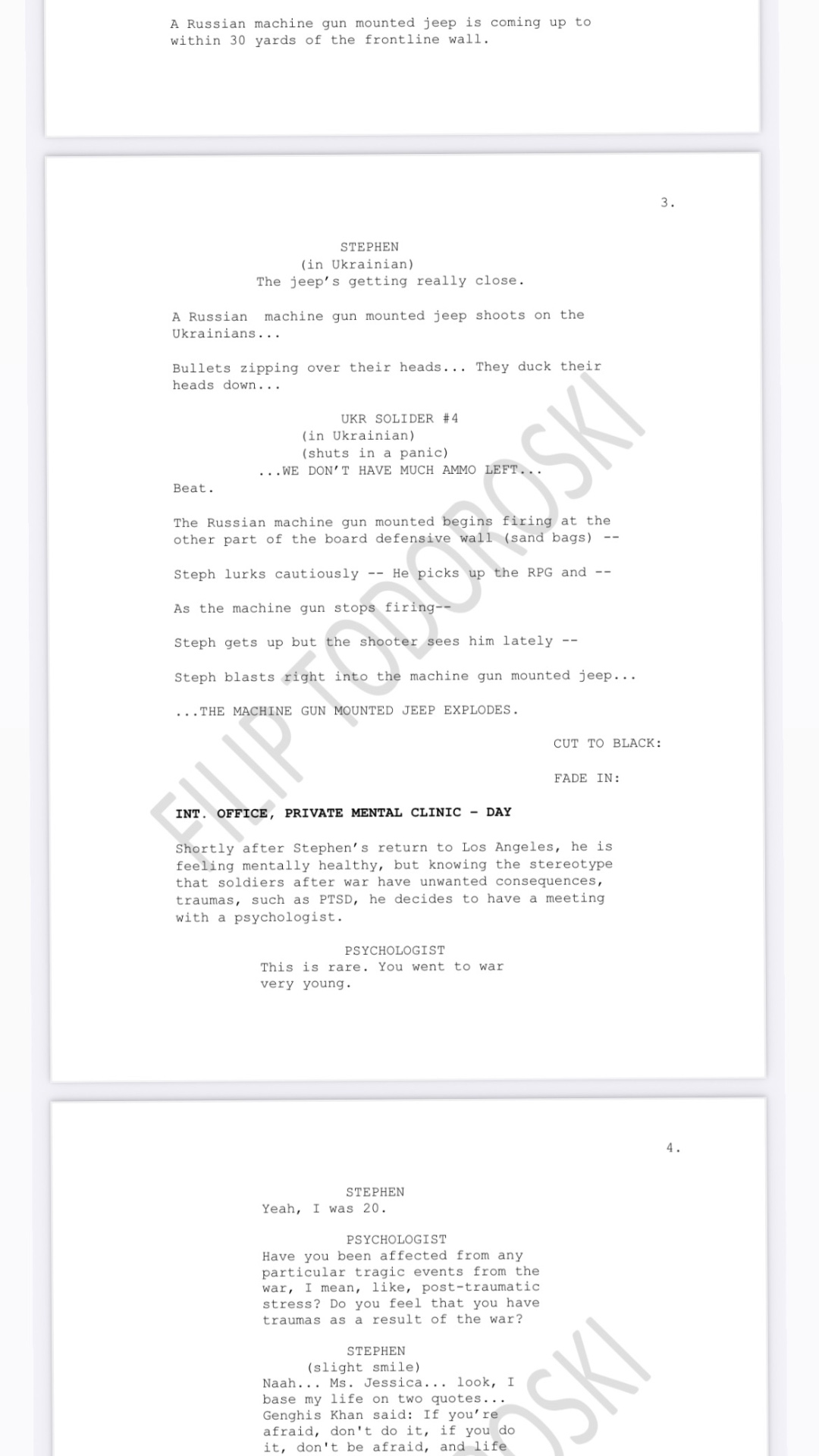 Script sample page 2